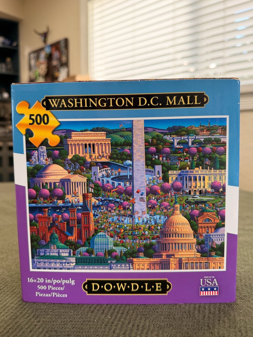 Dowdle Washington D.C. Mall 500-Piece Puzzle - VERIFIED COMPLETE